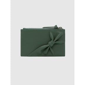 Bow Sheep Leather Cardwallet_Turf Green