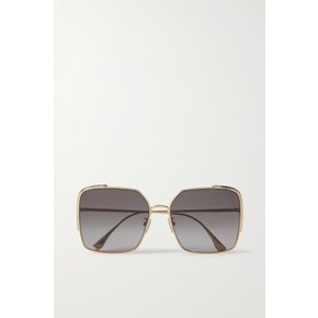 O`lock Oversized Square-frame Gold-tone Sunglasses 골드