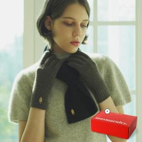 /마스마룰즈 [선물포장] set pendant knit muffler & gloves (머플러&장갑)