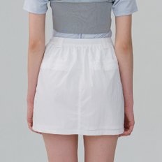 Cargo Mini Skirt_WHITE