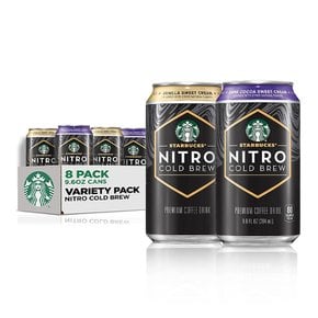 Starbucks스타벅스  니트로  콜드브루  커피  바닐라  다크코코아  스위트크림  284ml  8캔