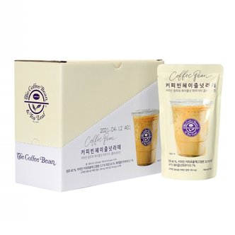  커피빈 헤이즐넛라떼 파우치(190ml*10EA) **