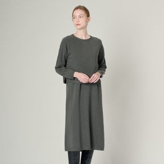 올앤썬드리 [여주점] 올앤선드리 라운드넥 탑 세트 원피스 A4WAK631