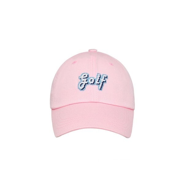 Golf NEEDLEPOINT HAT - PINK