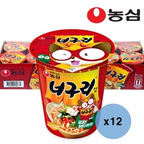 농심 너구리 컵면 6입 X2개(총12컵) /라면/컵라면