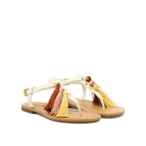 씨 바이 끌로에 Sandals Kime Pompom sandals Beige SB40050A17180139