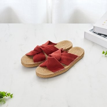 모던하우스 엘라 크로스 원마일 슬리퍼 레드 S