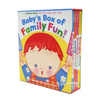 동방도서 [영어원서] Karen Katz : Baby`s Box of Family Fun Boxed Set 4 Board Books,Lift-the-Flap