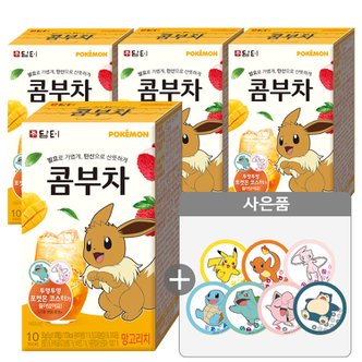  담터 포켓몬 콤부차 망고리치 10Tx4개+포켓몬코스터증정