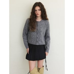 Mohair Knit Cardigan, Grey