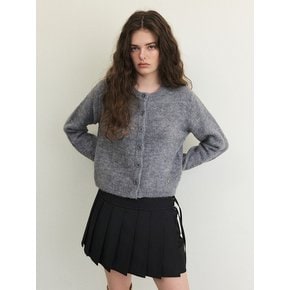 Mohair Knit Cardigan, Grey