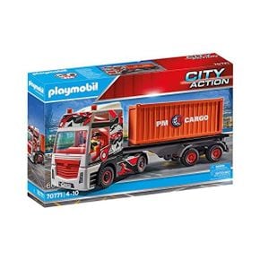 독일 플레이모빌 자동차 소방차 Playmobil City Action 70771 Truck with Trailer Folding Side