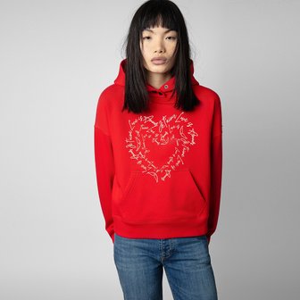 쟈딕앤볼테르 [여주점] 후드 스웨트셔츠 Mia Heart Valentine Sweatshirt ZE3SFCTTT009Z36