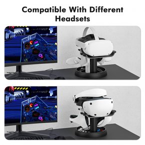 AMVR VR For PICO 4PS VR2 VR QuestQuest 2 스탠드 호환 헤드셋 액세서리, 호환 헤드셋 및