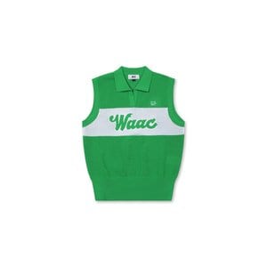 왁 왁[WAAC]골프 (WWWAM24302YGX)여성 Mesh Block Knit Vest