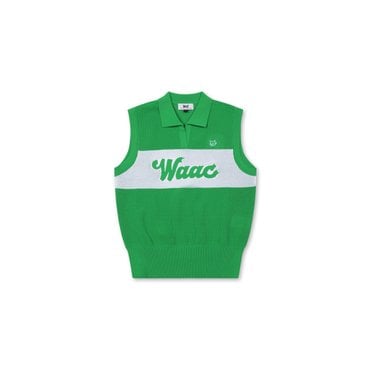 왁 골프 (WWWAM24302YGX)여성 Mesh Block Knit Vest