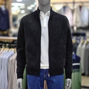 세이브존04 FW 블랙 융 본딩 집업 가디건 LOWBA371_P431977559