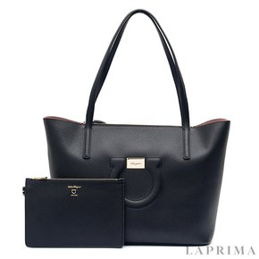 [FERRAGAMO] 페라가모 미디엄 간치니 토트백 21-H019 NERO 726259