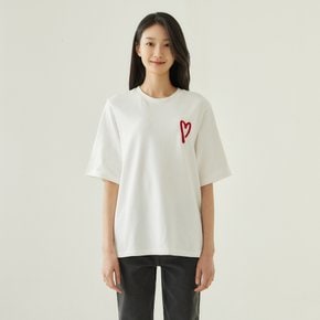 여 LOVE_BETTER_코튼 루즈핏 반팔 티셔츠(WHITE / LIGHT GREY / BLACK)