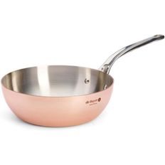 독일 드부이에 후라이팬 프라이팬 De Buyer konische Sauteuse PRIMA MATERA aus 90% Kupfer und