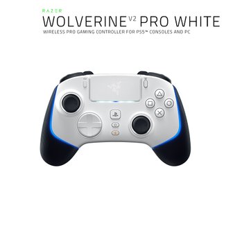 RAZER 레이저코리아 울버린 V2 프로 화이트 Razer Wolverine V2 Pro White PS5 PC 겸용