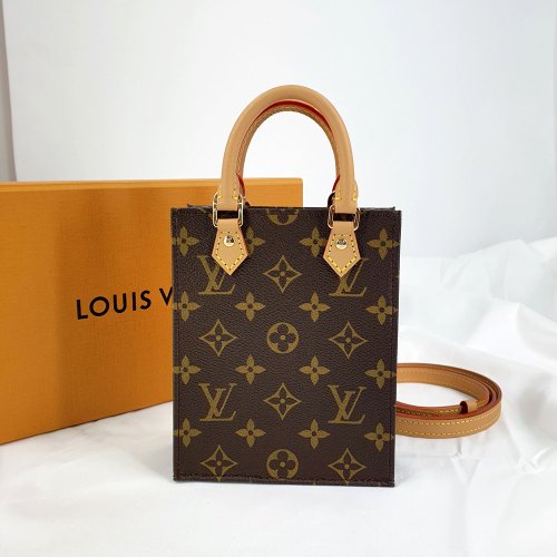 Louis Vuitton Mini Boite Chapeau M44699 Monogram Canvas 3way Bag Brown