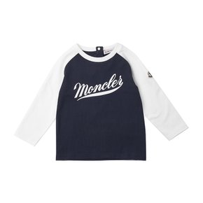 [몽클레어 키즈] 남아 로고 프린트 롱 슬리브 티셔츠 8D00001 8790N 778 (24-36M) _SSG