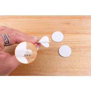 양면스티커  지름 20mm / 25mm 두께 1 T 원형 양면테이프 3매 원형접착스티커3매  20mm 25mm