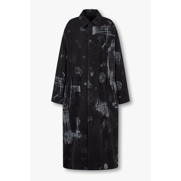 [Y`s]프린티드 히든 버튼업 코트 6615305100000