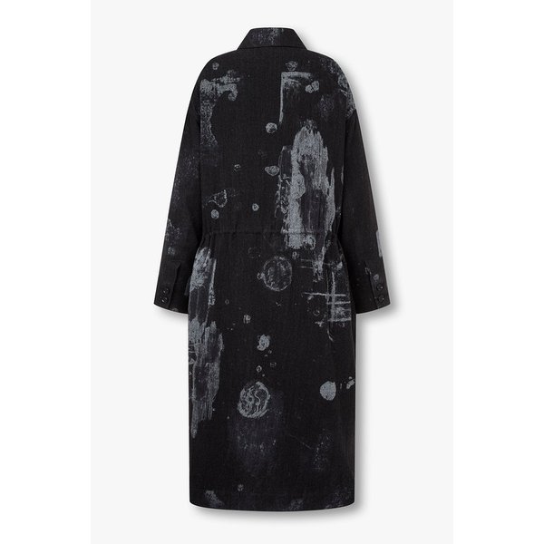 [Y`s]프린티드 히든 버튼업 코트 6615305100000