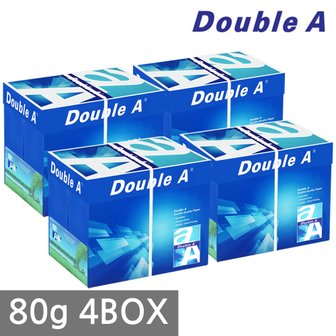 더블에이 A4 복사용지 80g 2500매 4BOX(10000매)