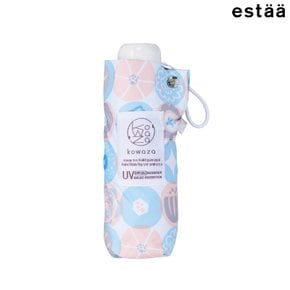 [에스타] 코와자 50cm 미니 라운드 플라워 4단 우양산 코랄 (PE-1E4P479CO)