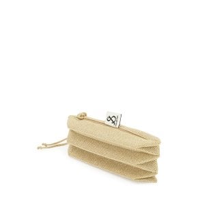 Lucky Pleats Pouch S Starry Gold