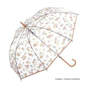 일본 WPC 우산 Wpc. CK23PT004TM Rain Umbrella Chiikawa Vinyl Fairy Pattern Orange 24.0 inch