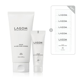 라곰 [약산성 SET]피에이치 큐어 폼 120mL+젤 투 워터 클렌저 30mL (+에센토너 샤쉐 5매 증정)