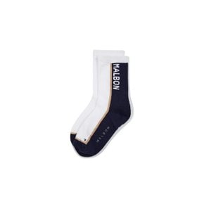 양말 LQS M4343PSC03NVY 컬러 배색 크루 삭스 NAVY