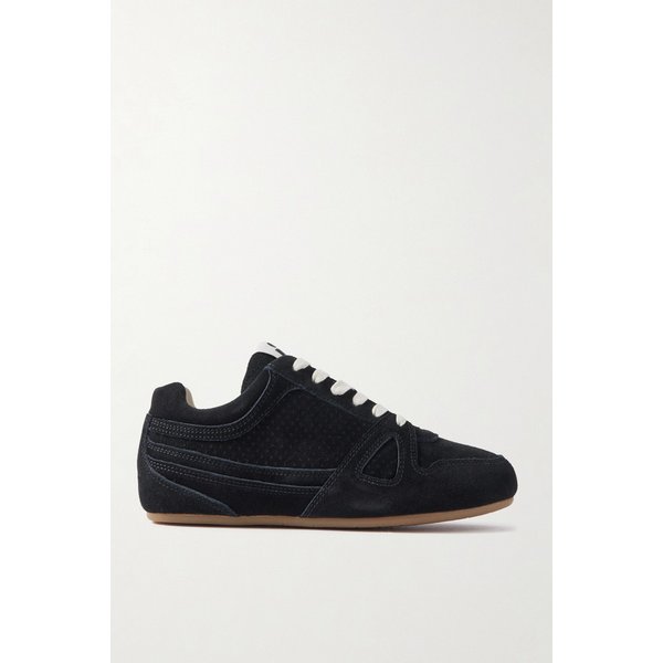 세니 펀칭 스웨이드 스니커즈 블랙 46376663162986466