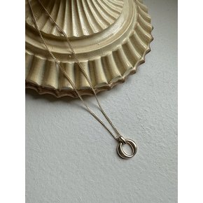 14k oval hinge necklace