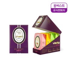 블랜딩 콤부차 달콤 4종(레몬라임, 샤인머스켓망고, 유자파인애플, 딸기바나나 40포)