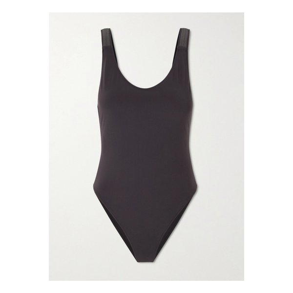 브루넬로쿠치넬리 비즈 장식 다크 브라운 원피스 수영복 1647597355288852