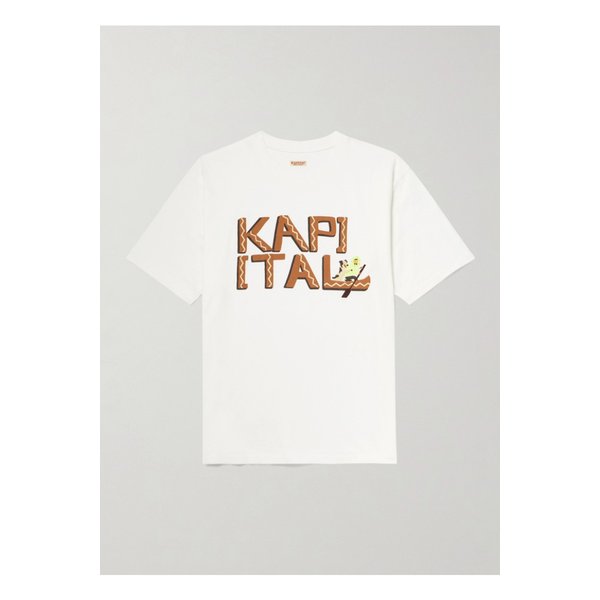 프린트 코튼 저지 티셔츠 46376663162925159