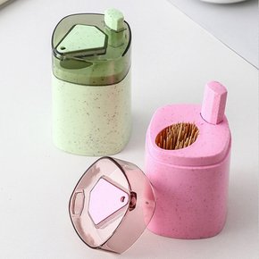원터치 이쑤시개 자동 디스펜서 이쑤시개통 케이스 위생 홀더 원터치이쑤시개통 업소용 깔끔한