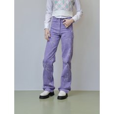 COLOR WASHED PANTS [PURPLE]