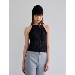 AR_Crochet halterneck top_BLACK