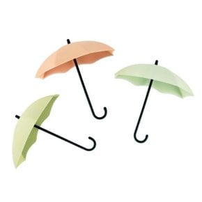 우산모양 키홀더 3p 500555