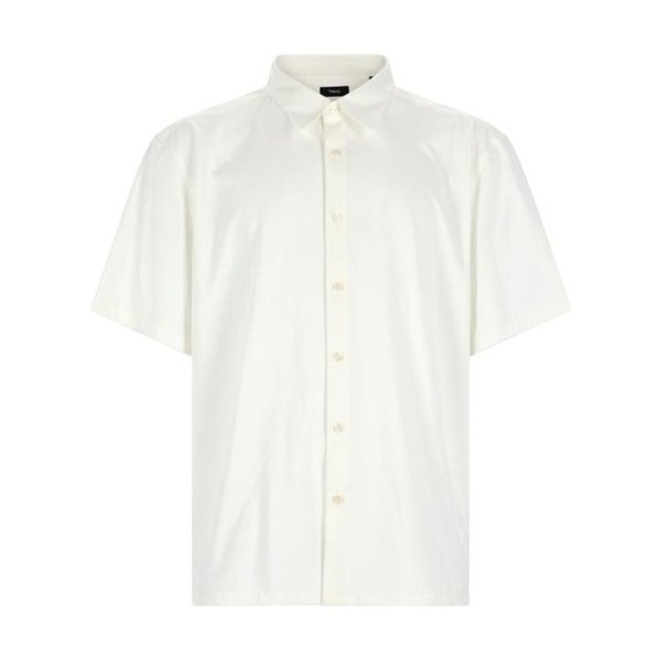 26SS 띠어리 반팔 셔츠 L0494536 100 WHITE DOM