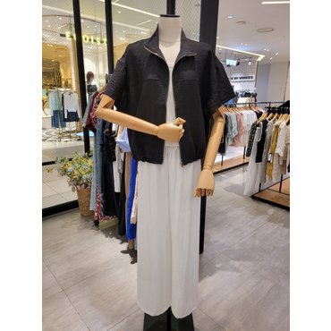 파프리카 하이넥 바스락 반팔 점퍼 SK2JP704