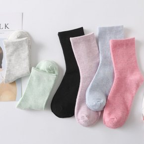 학생 여성 면 중목양말   ODM-SOCKS42
