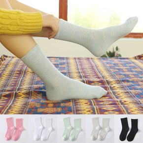 학생 여성 면 중목양말   ODM-SOCKS42