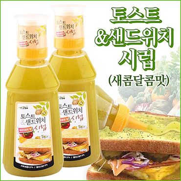 제이큐 샌드위치 토스트 소스 키위소스 480g + 토마토 딸기시럽 480g